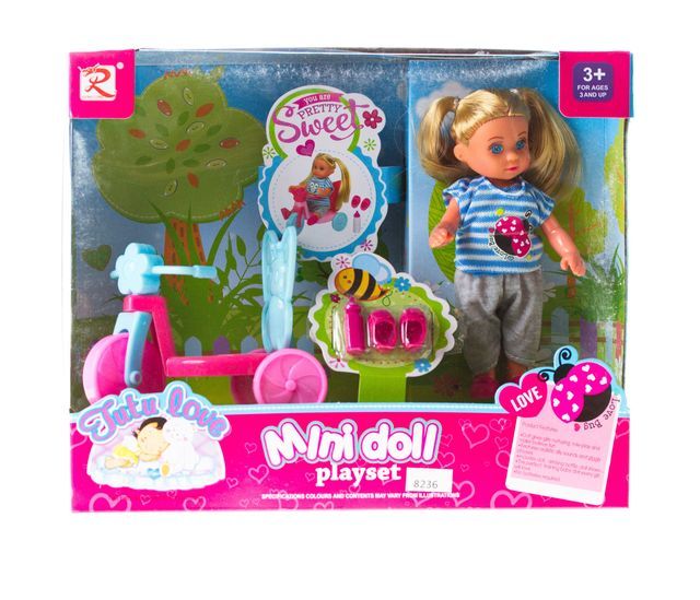 Лялька Mini doll з велосипедом JDI0414105