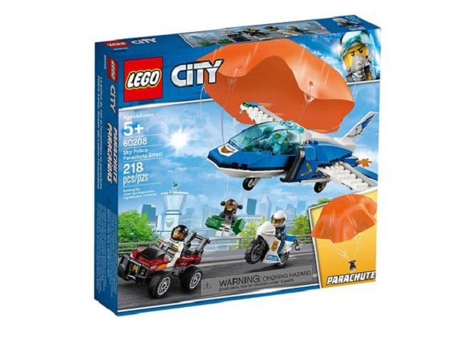 Конструктор LEGO City Воздушная полиция арест с парашютом 60208 (Лего)