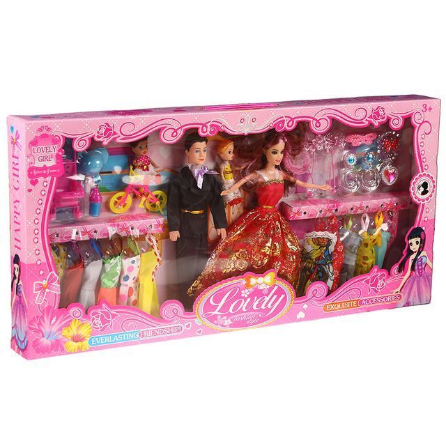 Кукла типа Барби семья с аксессуарами 10A-9