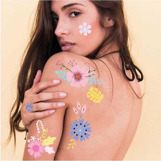 Набір Тимчасових Тату &quot;FLOWER POWER&quot; 305429328