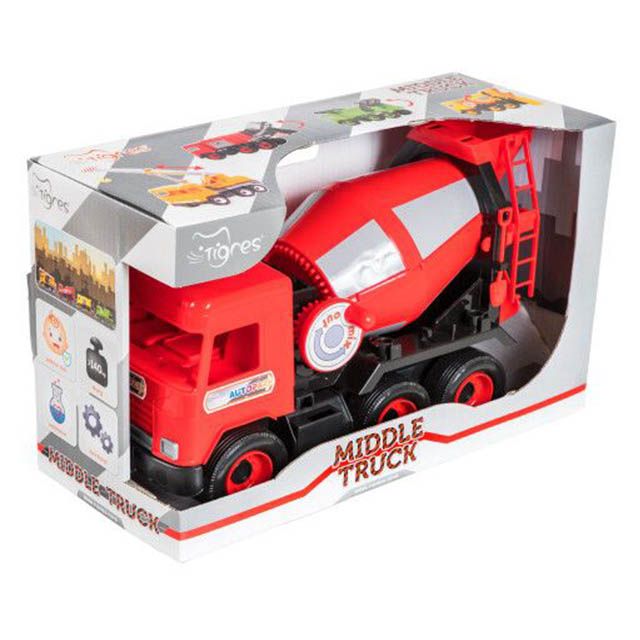 Іграшкове Авто &quot;Middle truck&quot; бетонозмішувач (червоний) у коробці