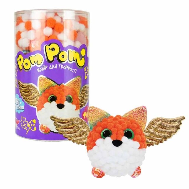Набір для творчості 32017 (укр)  "Pom pom Фоксі" 16х10 см