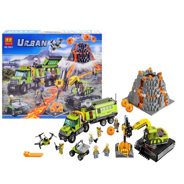 Конструктор &quot;URBAN&quot; &quot;Техніка дослідників вулканів&quot; 860дет 10641 р.50*39,5*8,5см