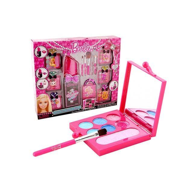Палетки Набір дитячої декоративної косметики для дівчинки палетки кисті для макіяжу Барбі Barbie 22351Ba