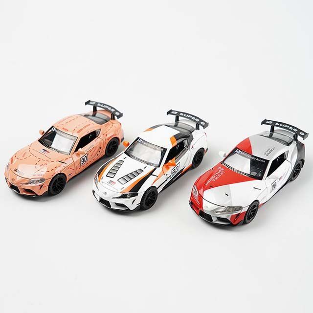 Машинка металл Toyota Supra АВТОПРОМ 32123 1:32, свет, звук, дверь открывается