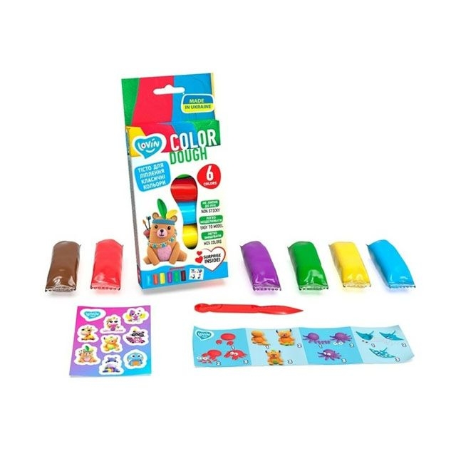 6 кольорів Classic Assorted TM Lovin Набір для ліплення з тістом