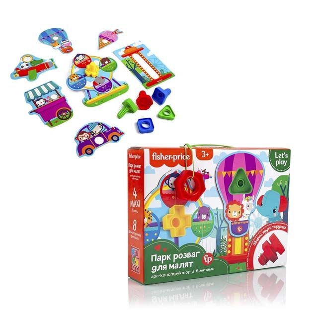 Конструктор Fisher-Price Парк развлечений для малышей VT 2905-21 (12) &quot;Vladi Toys&quot;, 13 деталей, 4 болтика, 4 гайки