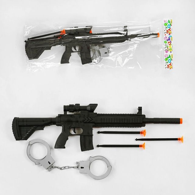 Автомат Іграшковий M 416-2 (312/2) патрони на присосці, наручники, у пакеті