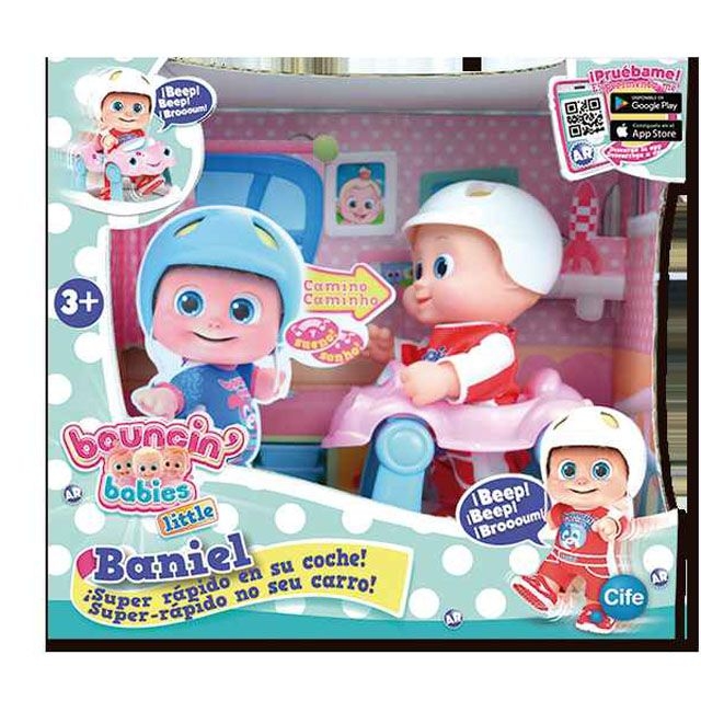 Кукла Bouncin&#039; Babies Baniel с машинкой 801001, ходит