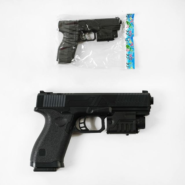 Пістолет іграшковий P 2697 A-2 (144) стріляє кульками, лазерний приціл, світло, у пакеті