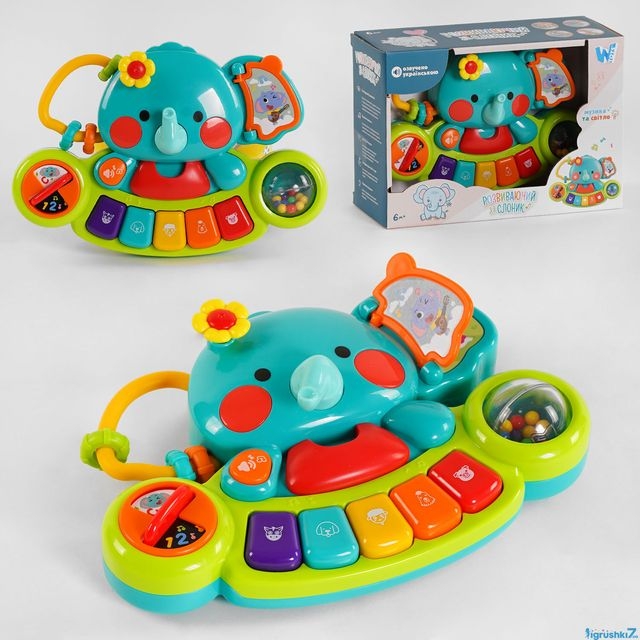 Музыкальное пианино 48183 (24) &quot;WToys&quot; УКРАИНСКОЕ ОЗВУЧИВАНИЕ. песни. стишки про животных. световые эффекты. в коробке