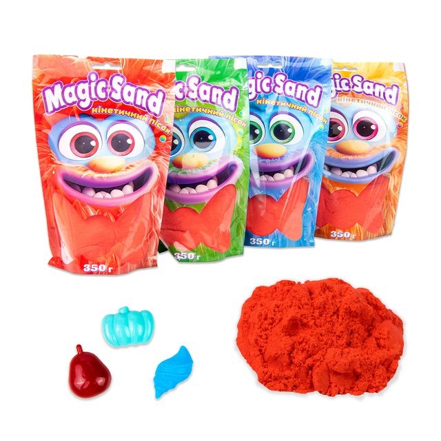 Кинетический песок Magic sand в пакете 39402-6 красный, 0,350 кг