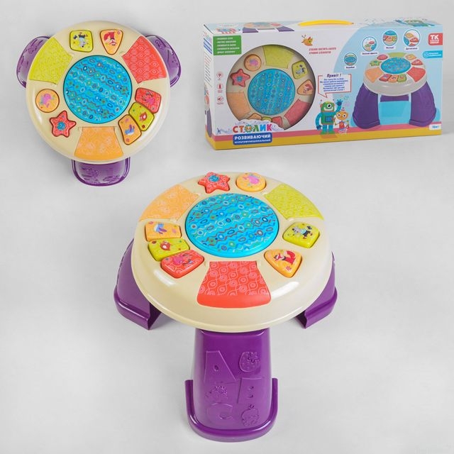 Ігровий центр 41706 (18) &quot;TK Group&quot;, ОЗВУЧУВАННЯ УКРАЇНСЬКОЮ МОВОЮ, підсвічування, звуки, 2 пісні, мелодії, в коробці