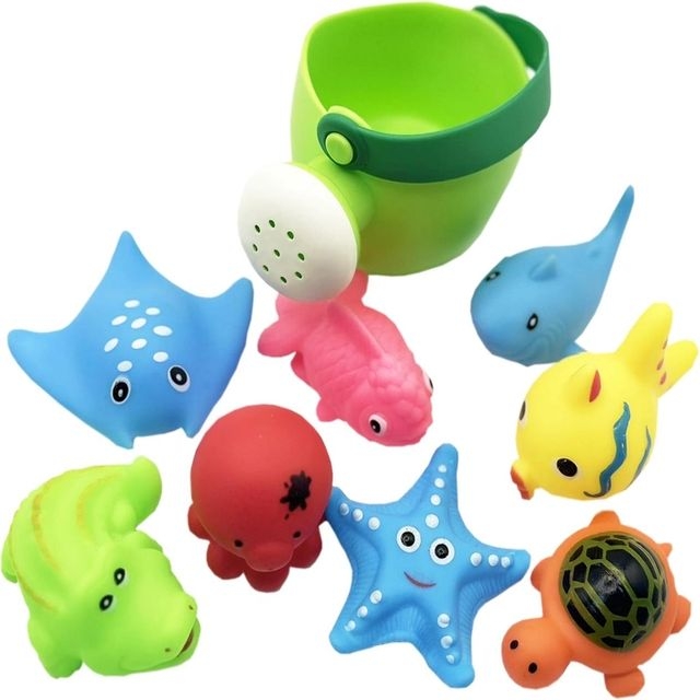 Набір для купання Лійка та тваринки 8шт