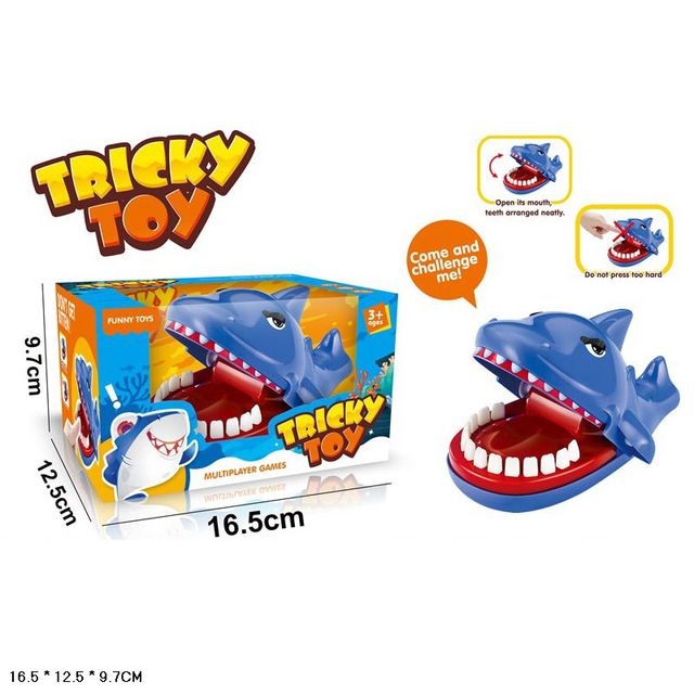 Гра &quot;Зубаста акула&quot; арт. 2021-160 (72шт/2) короб. 16,5*12,5*9,7см