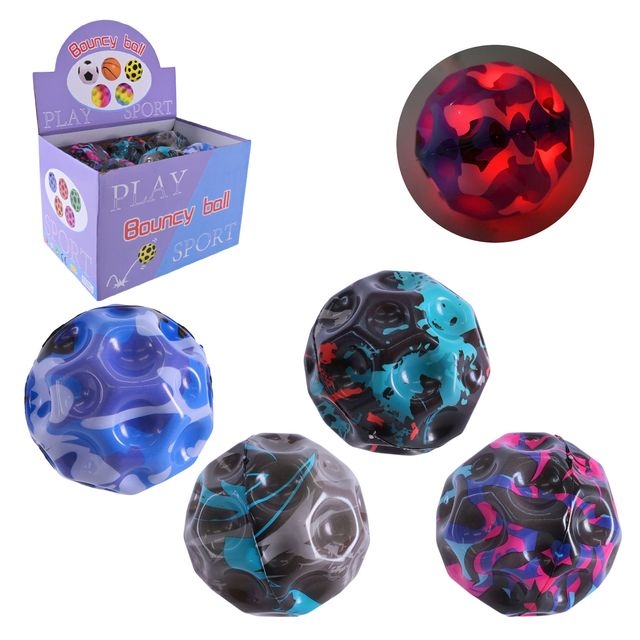 Пострибунчик арт. PR2450 (192шт)  Graviti ball  8 см  світиться