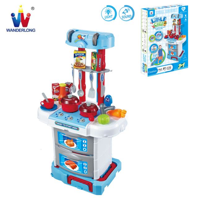 Дитяча кухня &quot;Little Chef&quot; валіза блакитна W037
