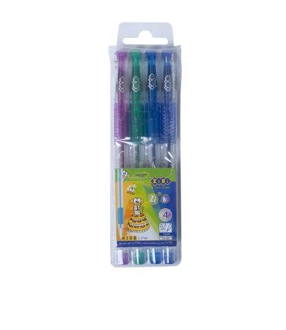 Набір з 4-х гелевих ручок GLITTER (з бліскіткамі), 4 кольори